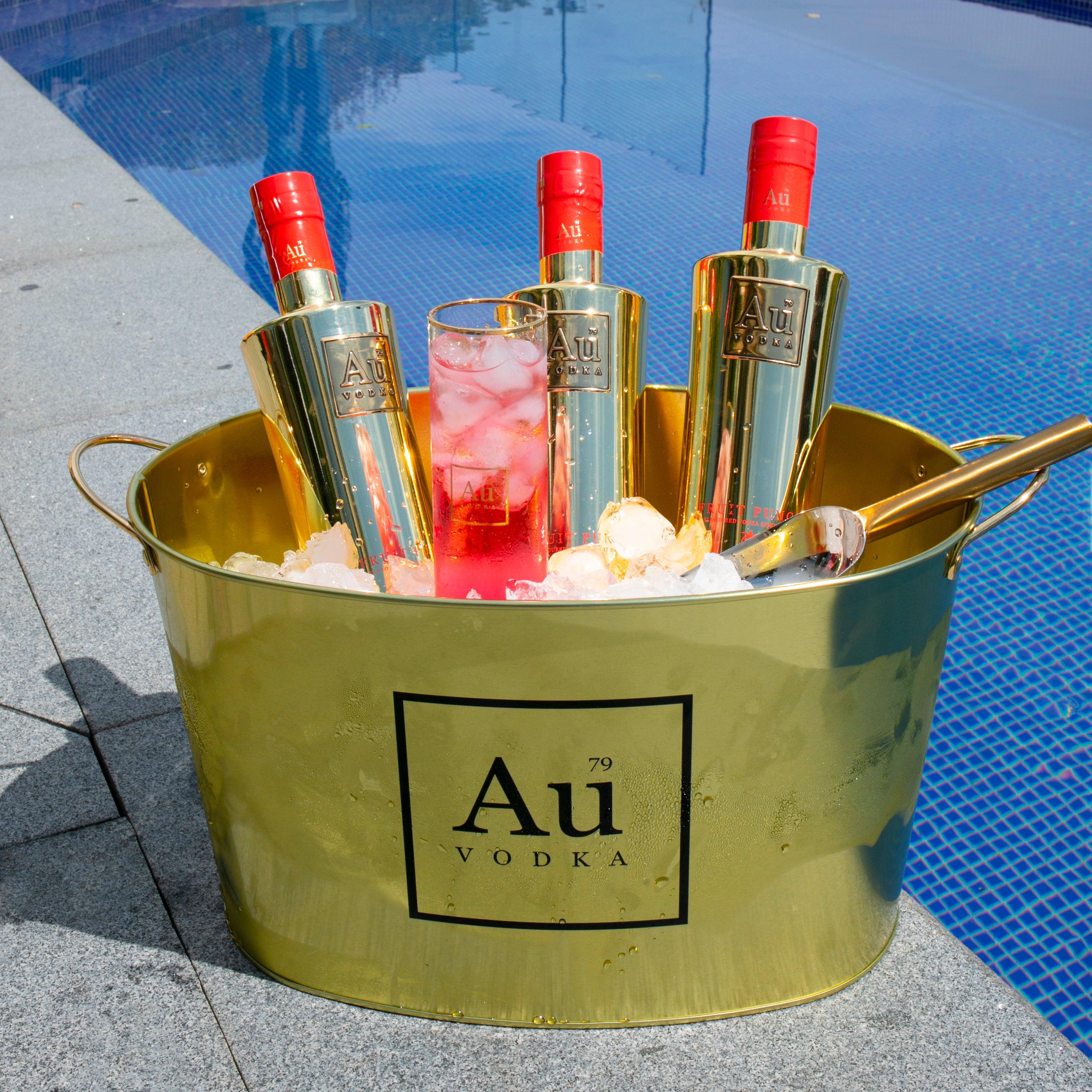 Au Gold Ice Bucket Au Vodka
