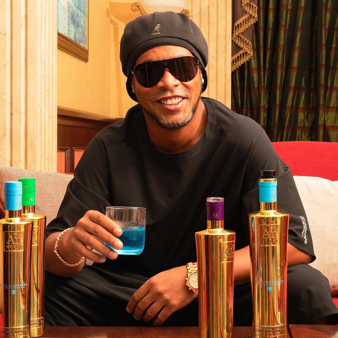 Ronaldinho with Au Vodka