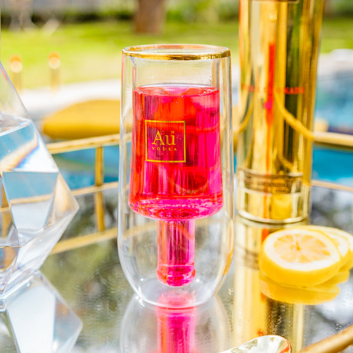 Au Double Wall Bottle Glass