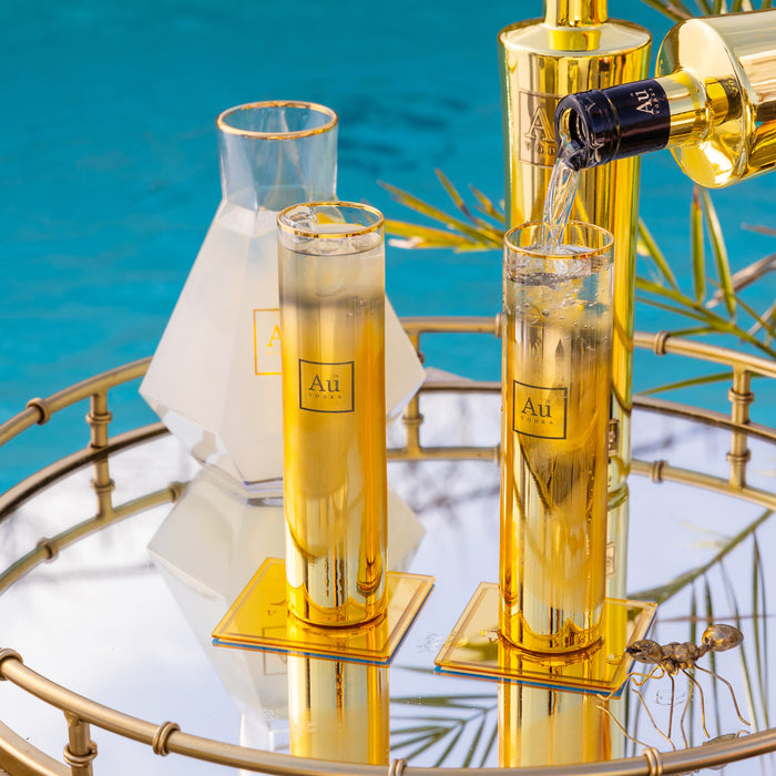 Au Gold Highrise Glass