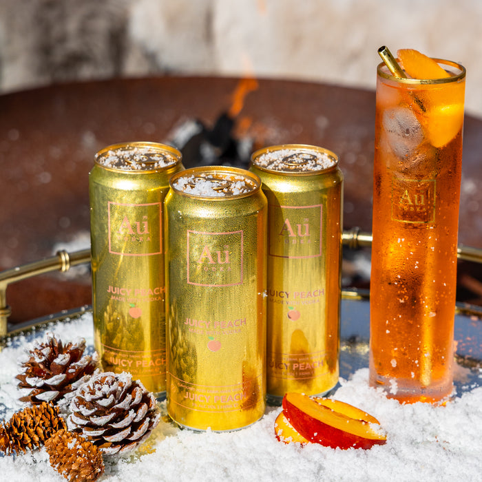 Au Vodka Juicy Peach Pre-Mixed Cans - 12 Pack