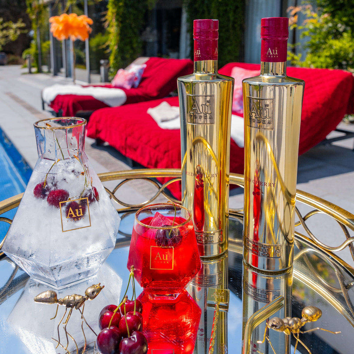 Au Vodka Red Cherry 70cl