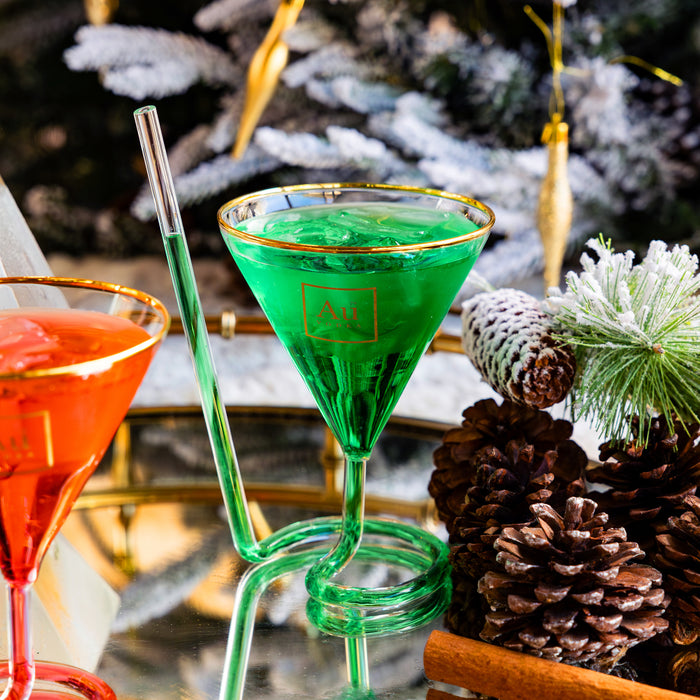 Au Strawtini Glass