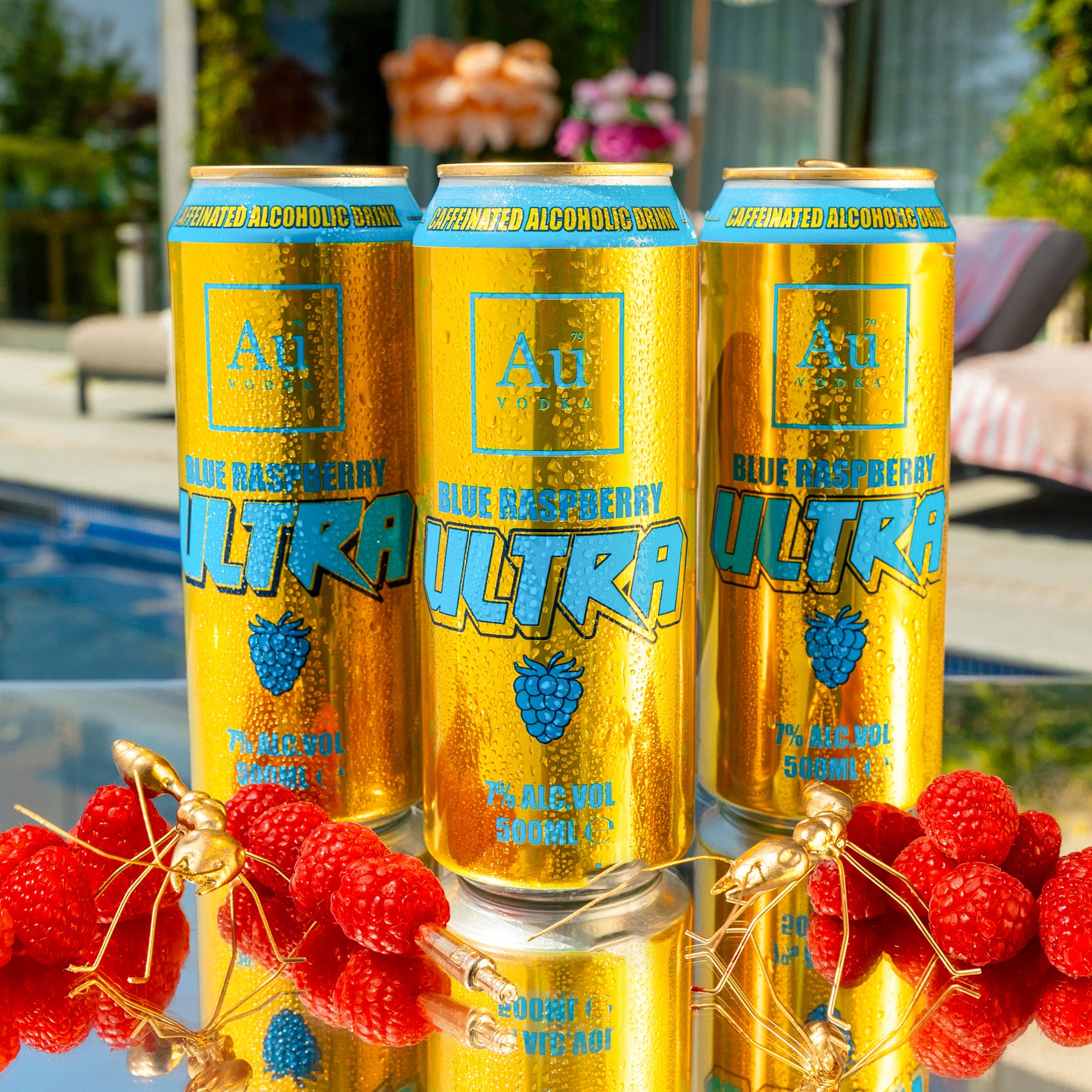 Blue Raspberry Ultra Cans - Au Vodka