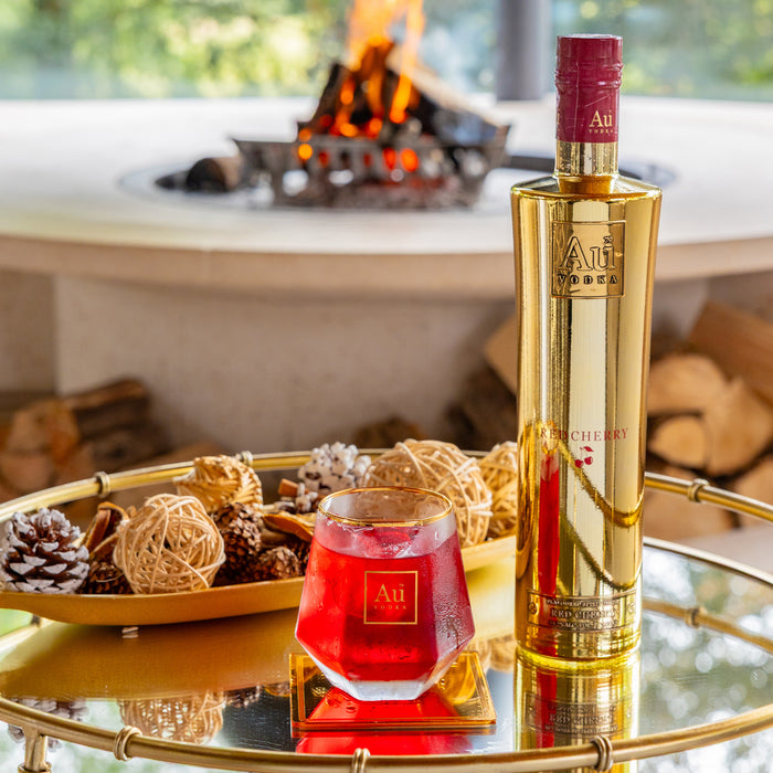 Au Vodka Red Cherry 70cl & Any Glass