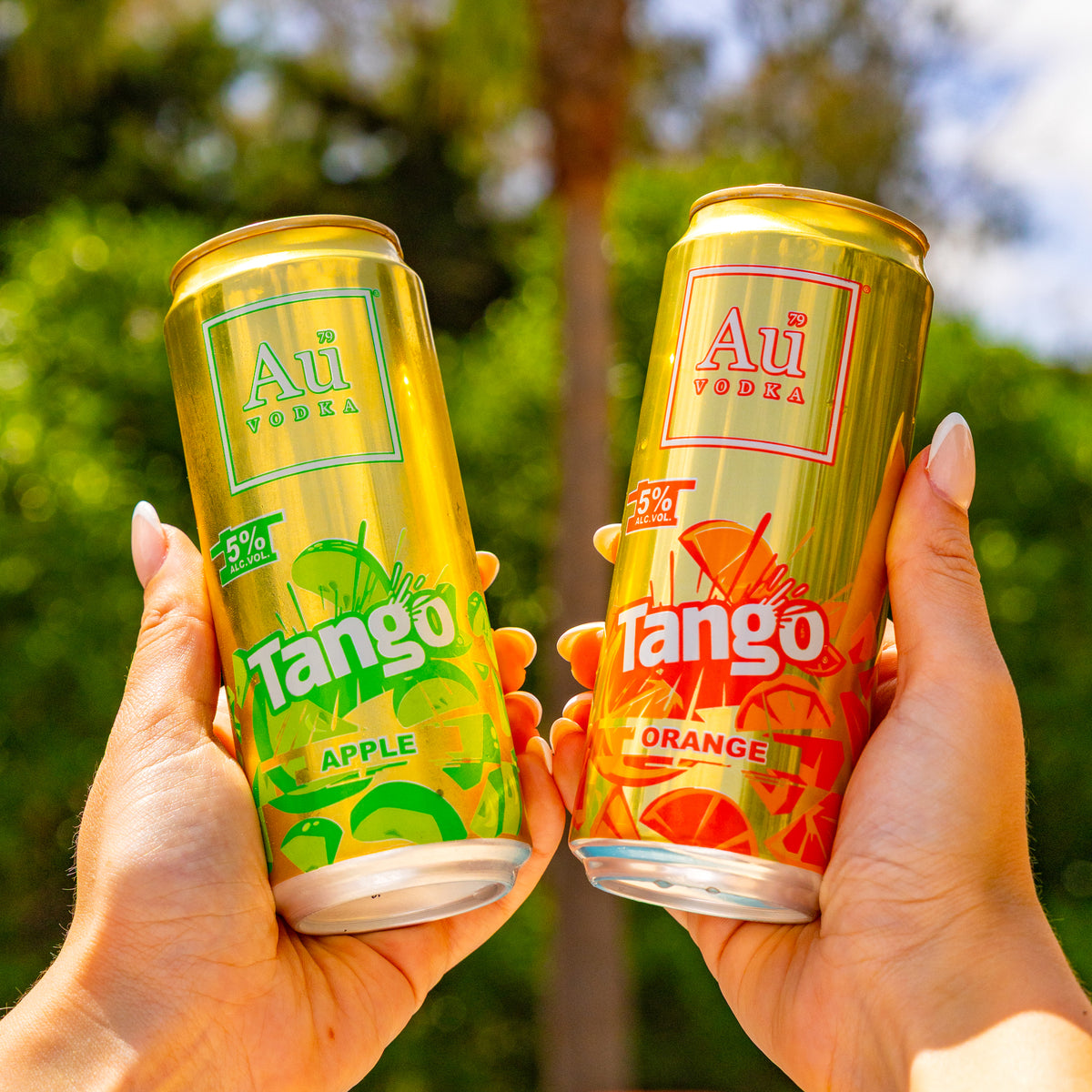 Cheers with cans