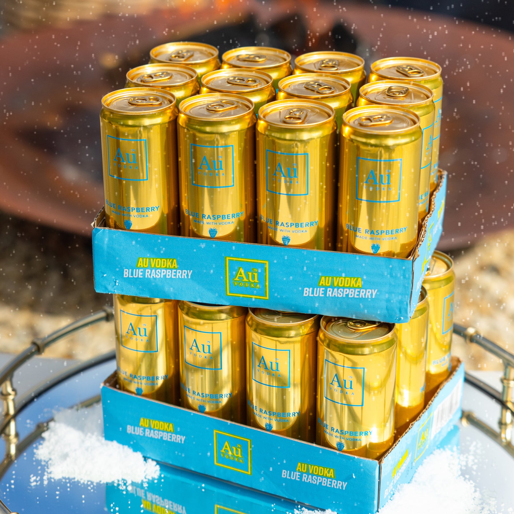 Blue Raspberry Cans Blue Raspberry Pre-Mixed Vodka Cans - Au Vodka