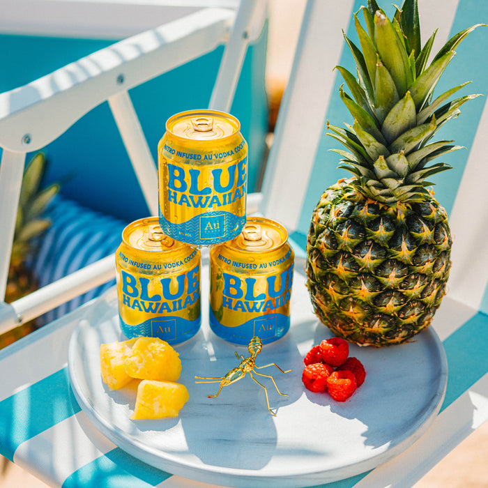 Au Vodka Blue Hawaiian Cocktail Can - Au Vodka