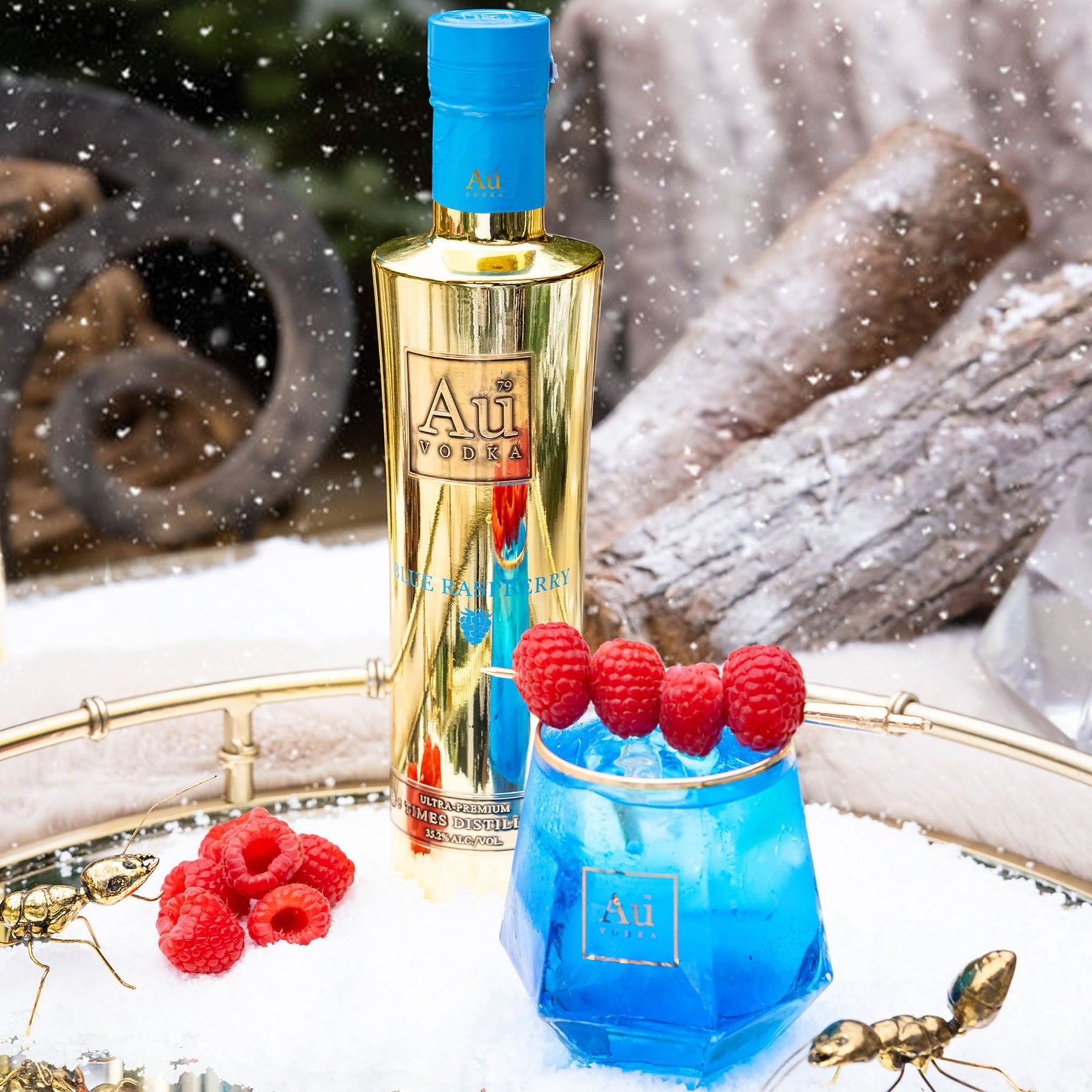 1800 Blue Raspberry Blue Raspberry 35cl - Au Vodka