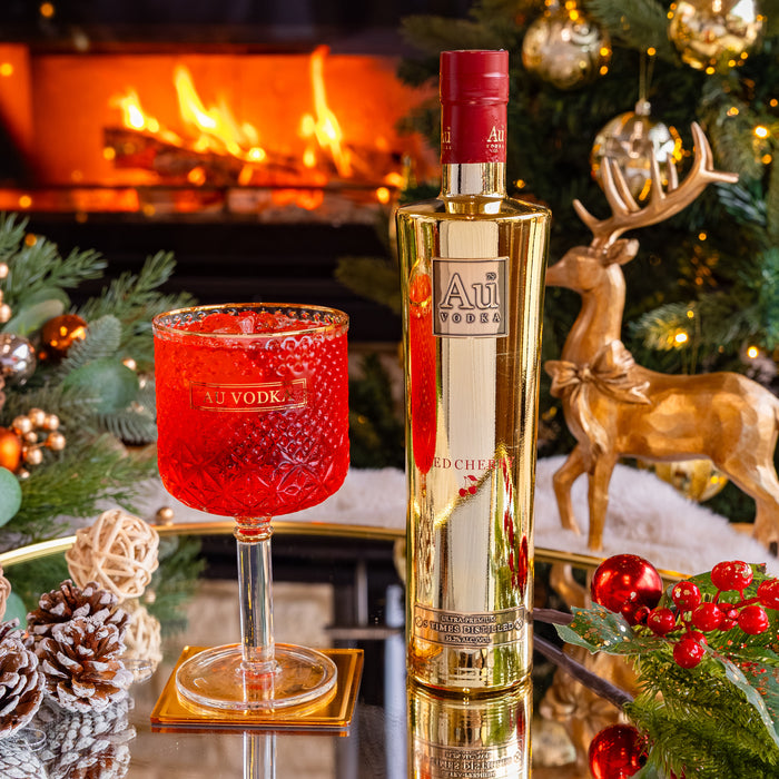 Au Vodka Red Cherry 70cl & Any Glass