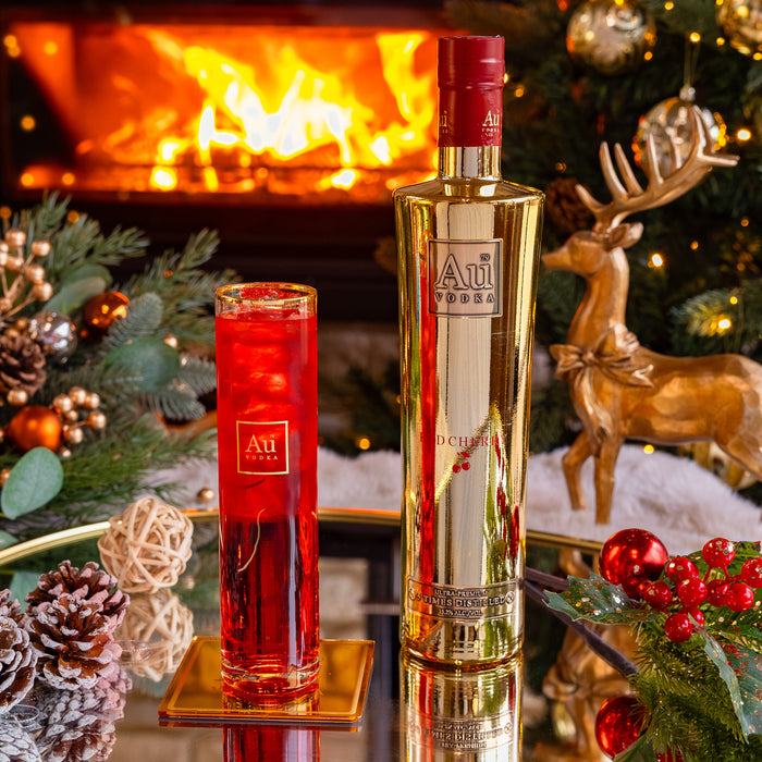 Au Vodka 70cl & Highrise Glass