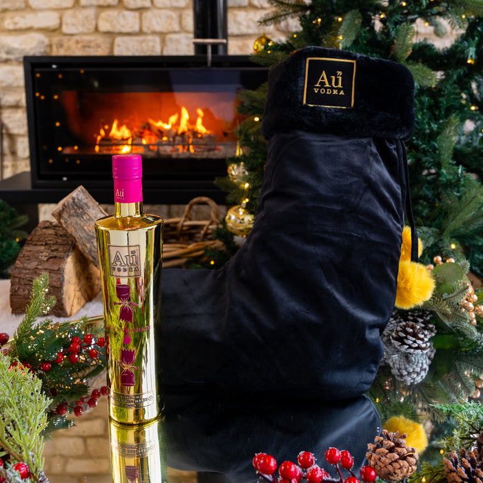 Au Vodka Christmas Edition 70cl & Christmas Stocking