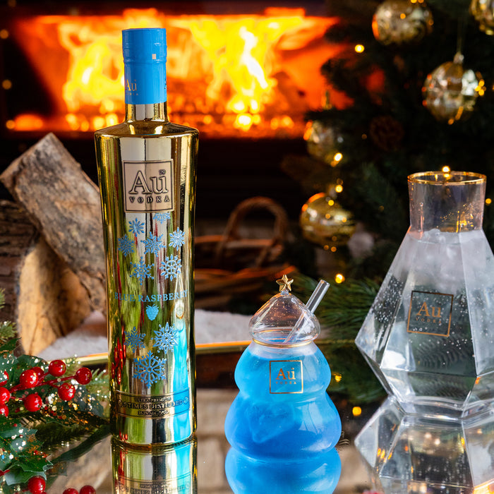 Au Vodka Christmas Edition 70cl & Christmas Tree Glass
