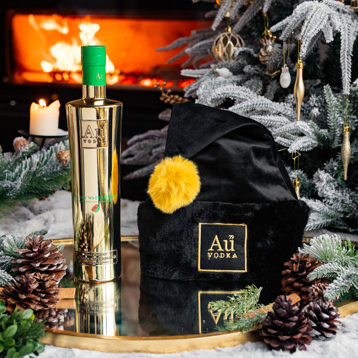 Au Vodka Any 70cl & FREE Christmas Hat