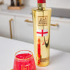 Au Vodka England Red Cherry & FREE Diamond Cut Glass