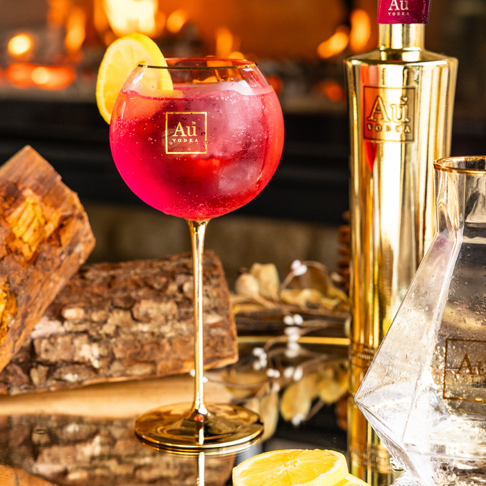 Au Vodka Red Cherry 70cl & Any Glass
