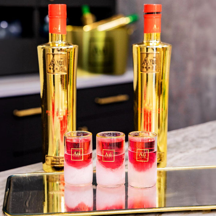 Au Frosted Shot Glass - Au Vodka