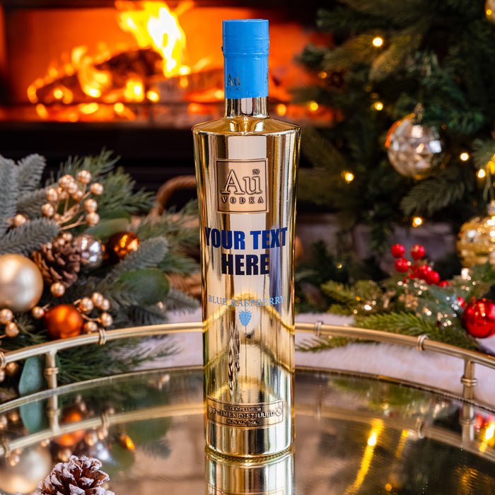 Engraved Au Vodka Blue Raspberry 70cl