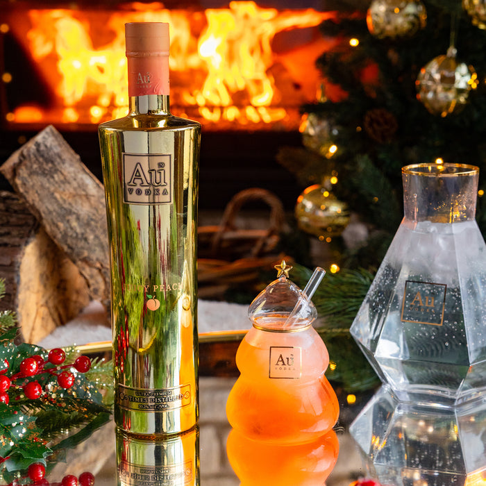Any Au Vodka 70cl & Christmas Tree Glass