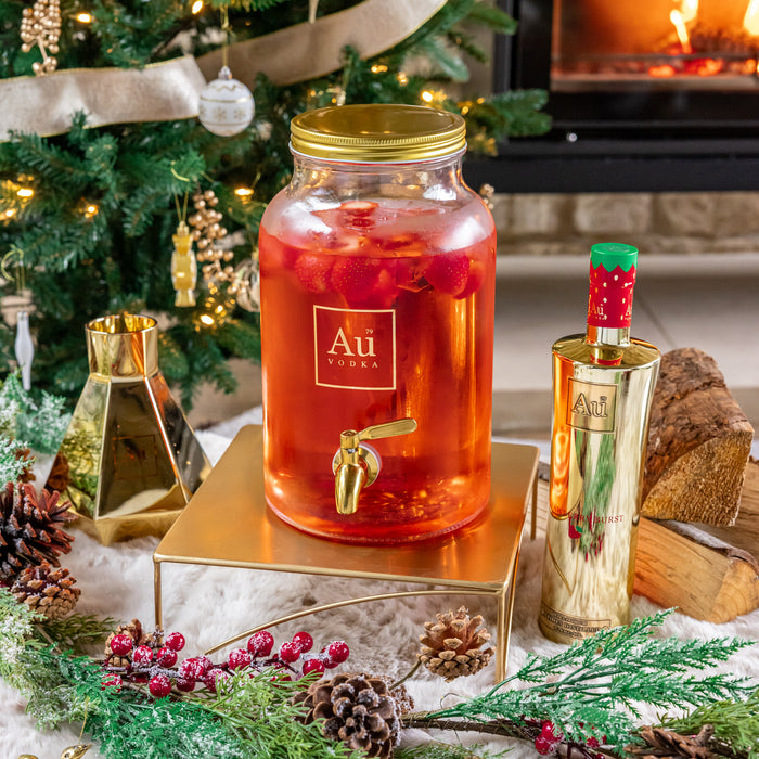 Au Vodka 70cl & Glass Cocktail Dispenser