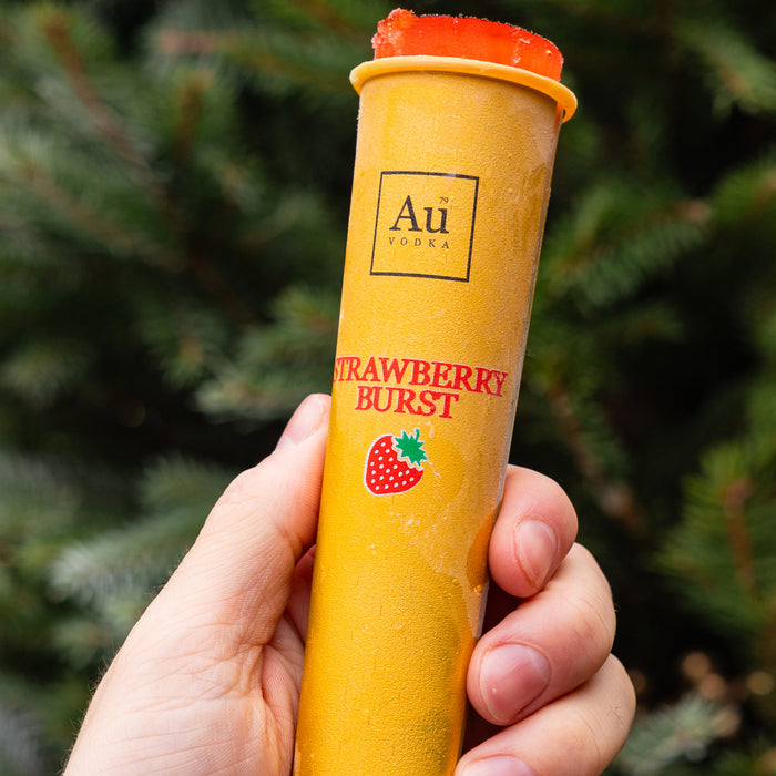 Au Vodka Strawberry Burst Ice Lollies - 12 Pack