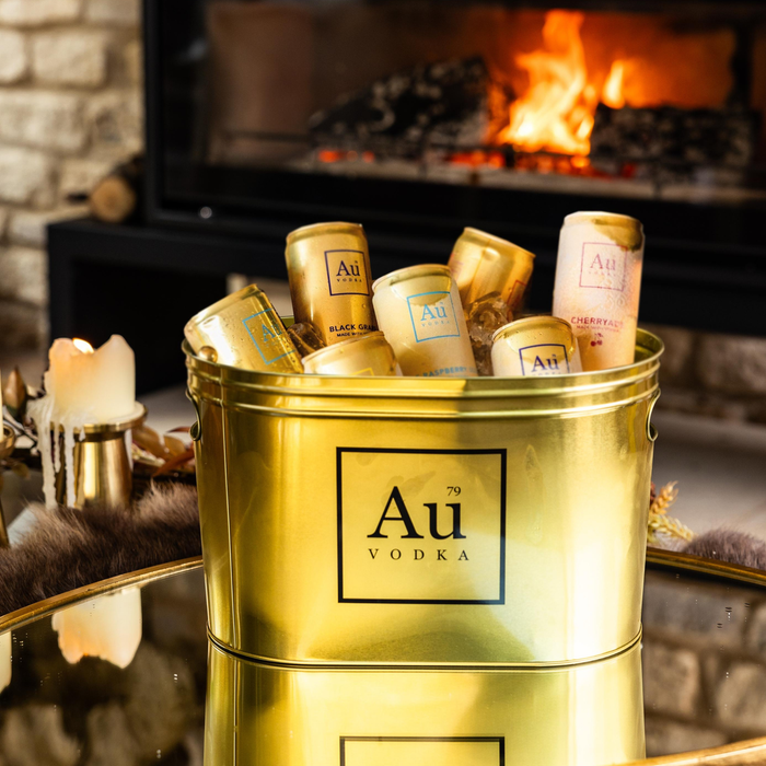 Au Vodka Pre-Mixed Case of 12 & FREE Ice Bucket