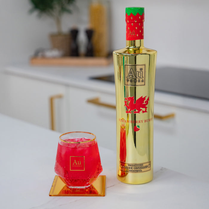 Au Vodka Strawberry Burst Wales Edition 70cl