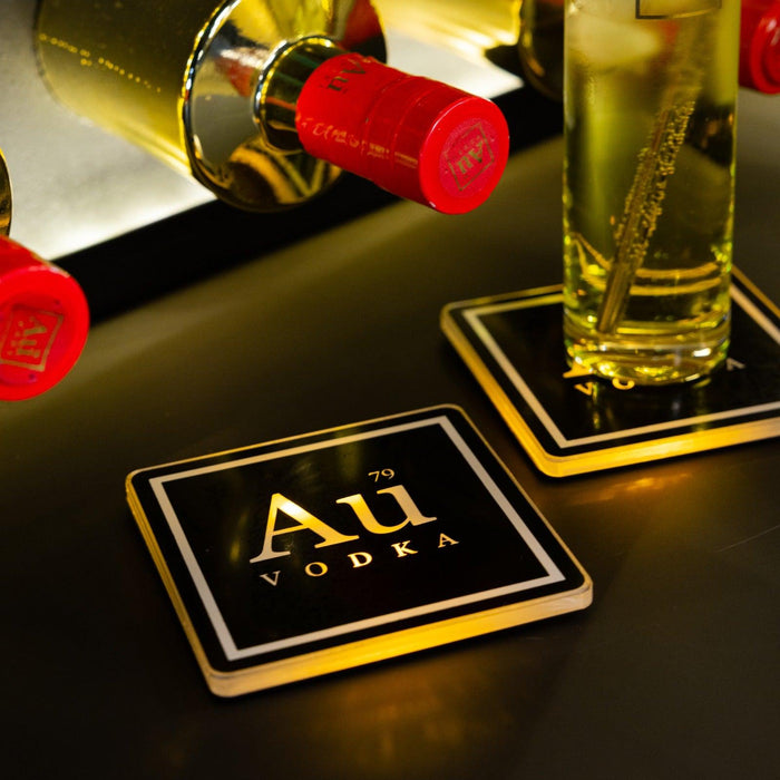 Au Vodka LED Light Up Coaster