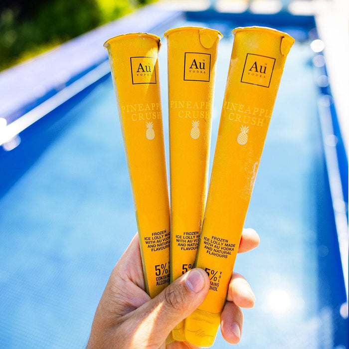 Au Vodka Pineapple Crush Ice Lollies - Au Vodka