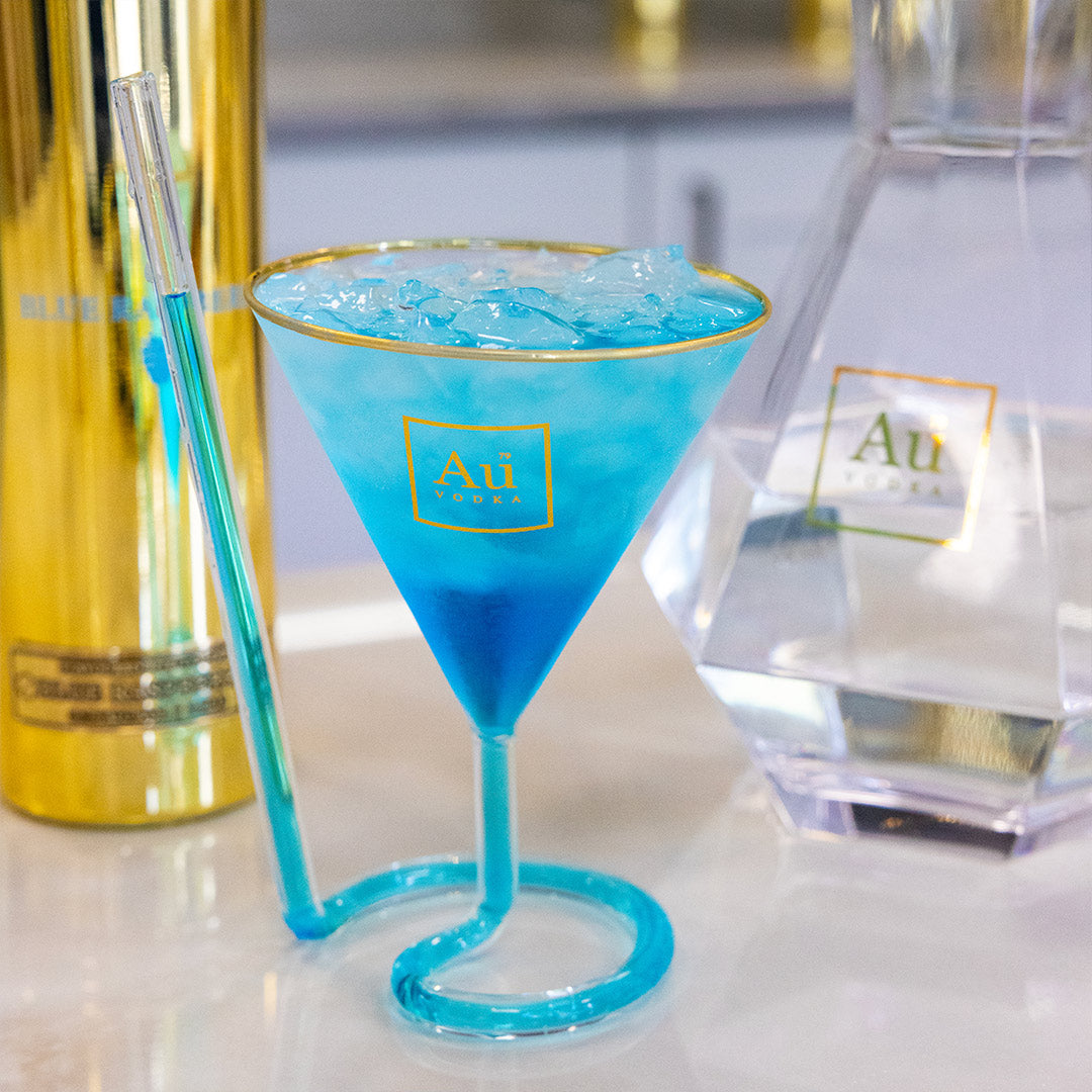 Au Vodka Strawtini Glass