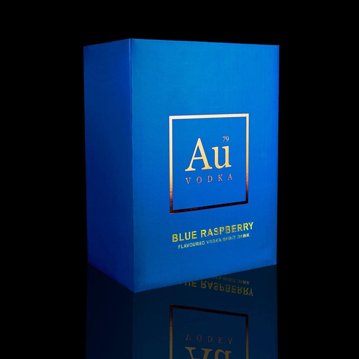 Store Case of 6 Au Vodka Blue Raspberry Flavour - Au Vodka