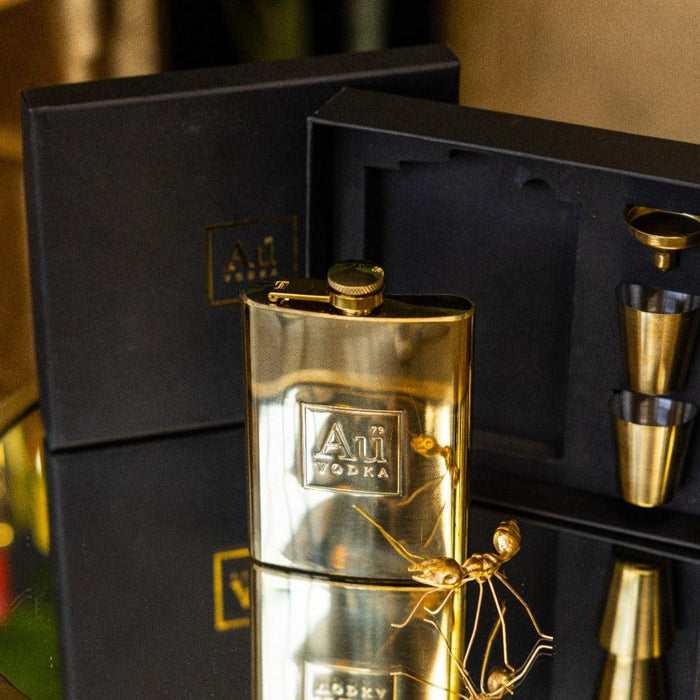 Au Gold Hip Flask - Au Vodka