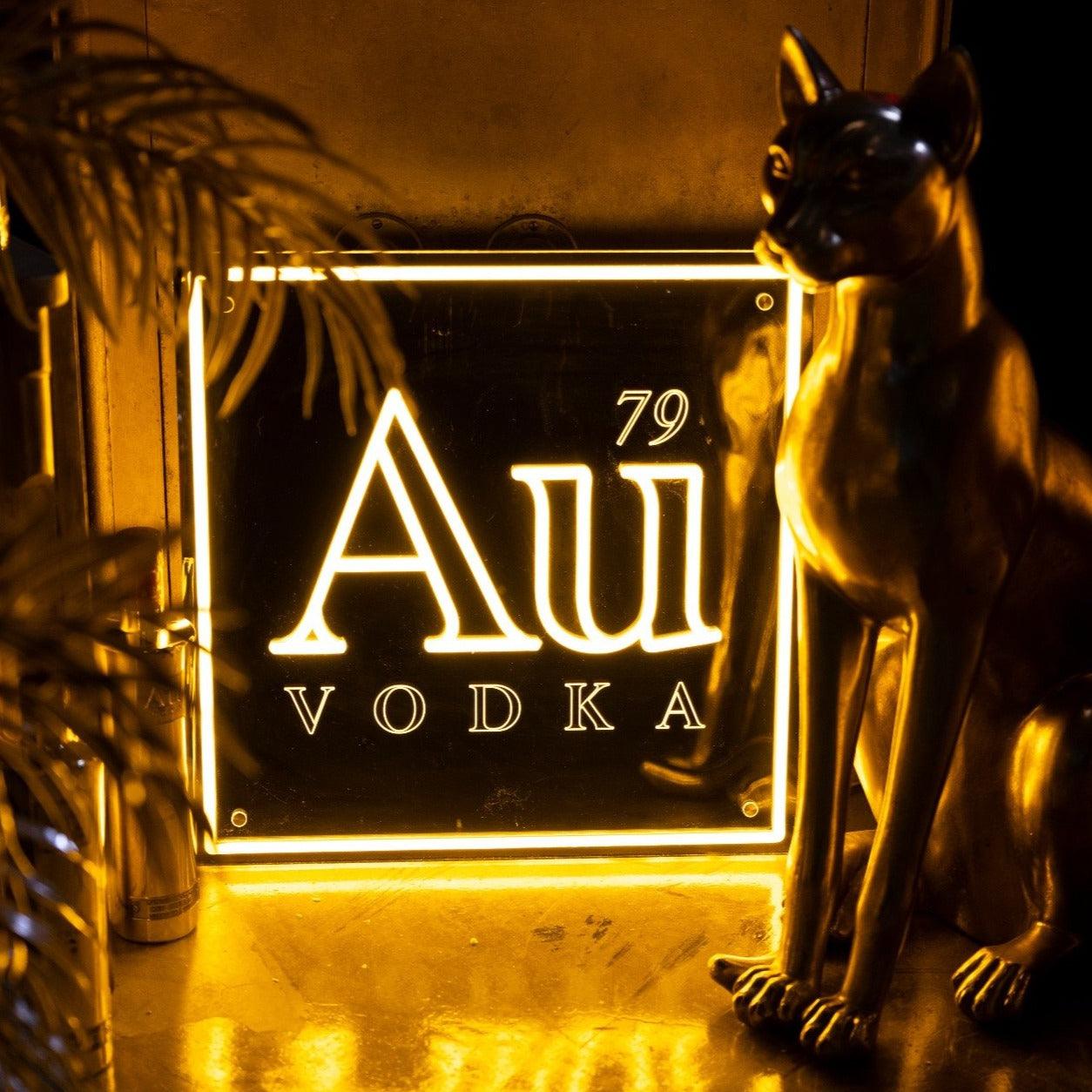Au Logo LED Sign - Au Vodka